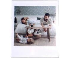 Nuotraukų rėmelis „LoveInstant“ nuotraukų stovas, skirtas „Fuji Instax Wide 400 Square“, „Polaroid 600 Sx70“ ir permatomiems portreto padėčiams
