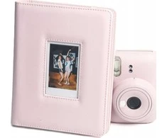 „LoveInstant“ nuotraukų albumas, 288 vnt. Skirta „Fuji Instax“, „Canon“, „Xiaomi“, „Polaroid“, „HP Kodak ZINK“ / Langelis ant dangtelio / Rožinė