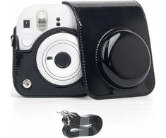 LoveInstant Pouch Cover Dėklo dangtelis, skirtas Fuji Fujifilm Instax Mini 12 / Juodas Flash