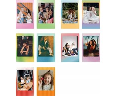Loveinstant Rinkinys 10x Naklejki Ramki Do Fuji Instax Mini 99 12 11 40 Evo Liplay Link / Gradient