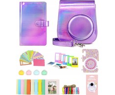 Viršelis LoveInstant rinkinys 8W1 Case Album - Fujifilm Instax Mini 11 / Violetinė Flash
