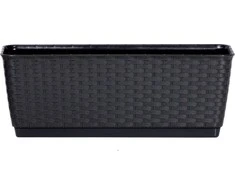 Prosperplast Lovelis su laikikliu Ratolla Antracyt, 38,6 x 15,4 x 14,2 cm
