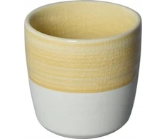 Loveramics Dale Harris - 150ml Flat Baltas Cup - Geltona