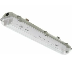 Loyal Lighting IP65 šviestuvas 2x LED vamzdeliui 60cm, AC230V, vienas maitinimo šaltinis, transp.
