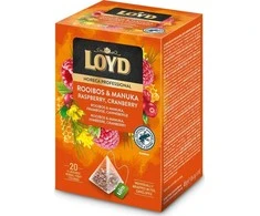 Loyd LOYD Professional Rooibos ir Manuka arbata su avietėmis ir spanguolėmis - 20 tb pakuotėje
