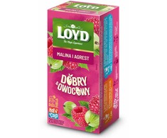 Loyd LOYD Herbata na ciepło i zimno malina &amp; agrest 20x2,5g