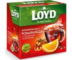 Žolelių ir vaisių arbata LOYD, apelsinų cinamono ir gvazdikėlių skonio, 20 x 2g