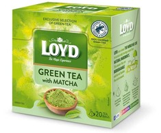 Žalioji arbata LOYD Žalias Matcha, 20 x 1.5g