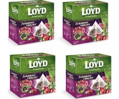 Žolelių ir vaisių arbata LOYD, spanguolių ir aviečių skonio, 20 x 2g