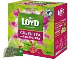 Žalioji arbata LOYD, aviečių skonio, 20 x 1.5g