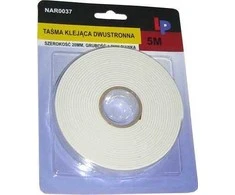 Taśma REBEL dvipusė lipni juosta (1,5 mm x 20 mm x 5 m)