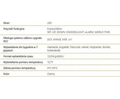 LTC LXSTP04C žadintuvas su radiju ir termometru