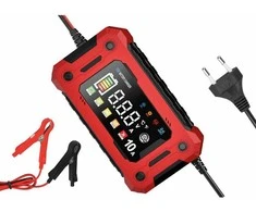 Lamex LTC Prostownik 10A 3.3-14.7V AGM GEL LiFePO4 automatinis LCD akumuliatorius