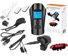 LTC PS Dviračių rinkinys su skaitikliu, 1 x LED SMD 10 W, 1000 lm + 5 x LED SMD 50 lm, 1200 / 300 mAh akumuliatorius, ragas, Micro USB.