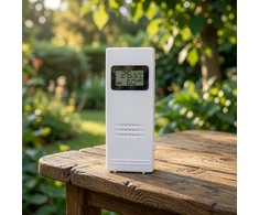 LTC Vidaus ir lauko termometras Meteorologinė stotelė su spalvotu ekranu, daugiafunkcinė (LXSTP09B), balta