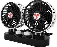 Oem LTC LTC automobilinis ventiliatorius 2x5 "12V su reguliavimu