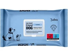 Luba mano geriausias draugas DOG drėgnos servetėlės odos ir kailio valymui ir apsaugai 60 vnt