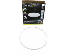 Lubinis šviestuvas Lampa sufitowa EGLO Ceiling LED luminaire EGLO ROVITO-Z IP44 22.5W RGB 2700-6500K 2300lm baltas O39 remote/APP