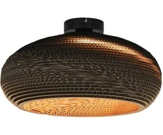 Lubinis šviestuvas Lampa sufitowa Domoletti CEILING LIGHT PAPER E27 BROWN/Juodas