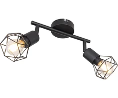 Sieninis šviestuvas Globo Toys Lampa sufitowa Globo Spot juoda Globo XARA I 54802S-2