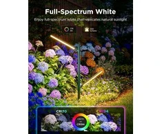 Lubinis šviestuvas „Govee RGBICWW“ sodo šviestuvai | LED sodo šviestuvai | RGBWW, 1100 lm, 2,4 GHz „Wi-Fi“ + „Bluetooth“, IP66