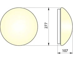 Lubinis šviestuvas GTV 1x25W (Os-PLCZMI-00)