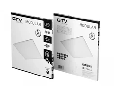 Lubinis šviestuvas GTV Modulinė LED panelė 28W 4500lm 4000K IP54 60x60cm 5lat garant. LD-MOD2860-NB