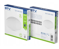 Lubinis šviestuvas GTV Plafoniera LED SATURN BIS 48W 4020lm 4000K IP54 fi475mm LD-SATU48W-NW-00