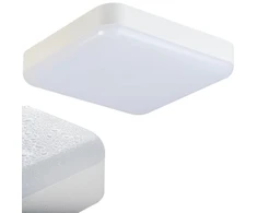 Lubinis šviestuvas Kanlux LED lubinis šviestuvas IPER 10W-NW-L-SE kvadratinis su judesio jutikliu 1200lm 4000K IP65 IK10 II klasė PZH 5 metų garantija balta 37302