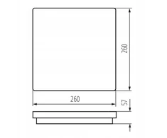 Lubinis šviestuvas Kanlux LED lubinis šviestuvas su jutikliu BENO 24-30W CCT-L-SEG max 2940lm 3000-4000K šilta/neutrali IP65 II klasė 5 metų garantija grafitas 38780