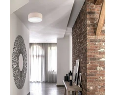 Lubinis šviestuvas Lamkur Lamkur Chester 48048 lubinis šviestuvas apskritimas 2x60W E27 smėlio spalvos/balta