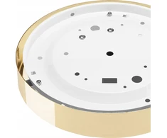 Lubinis šviestuvas Lamkur Lamkur Dante 43883 lubinis šviestuvas modernus metalinis stiklo gaubtas 1x60W E27 auksinis/baltas