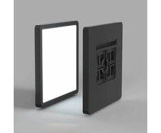Italux lubinis šviestuvas Bastia PLF-83625-450S-45W-BL virtuvės lubinis šviestuvas Italux LED 45W 2800-6000K juodas