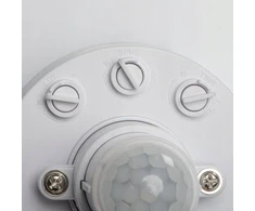 Lubinis šviestuvas Lampa sufitowa Kanlux Plafoniera LED su judesio jutikliu FOGLER E 12W NW okrągła Ø 28 1000lm 4000K barwa neutralna IP20 I kl. balta 18122