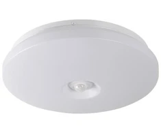 Lubinis šviestuvas Lampa sufitowa Kanlux Plafoniera LED su judesio jutikliu FOGLER E 12W NW okrągła Ø 28 1000lm 4000K barwa neutralna IP20 I kl. balta 18122