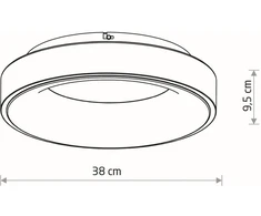 Lubinis šviestuvas Lampa sufitowa Nowodvorski LED Nikki 32W 11206