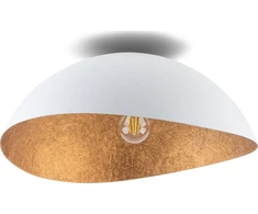 Lubinis šviestuvas Lampa sufitowa Sigma Solaris S 40618 plafon sufitowy 1x60W E27 balta/miedziany