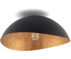 Lubinis šviestuvas Lampa sufitowa Sigma Plafon retro sypialniany SOLARIS 40605 żywiczny juoda miedziany