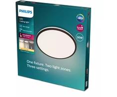 Lubinis šviestuvas Lampa sufitowa Signify Philips Ozziet lampa sufitowa juoda 3900lm SceneSwitch