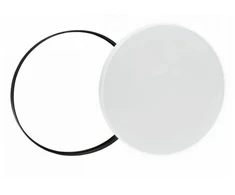 Lubinis šviestuvas Lampa sufitowa SpectrumLED Plafoniera LED NYMPHEA Juodas i Baltas Rings 24W 2800lm 4000K IP54 320x52mm (SLI031035NW_PW)