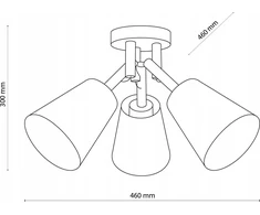 Lubinis šviestuvas Lampa sufitowa TK Lighting CEILING LUM. VAIO NATURE* 3 574