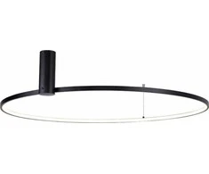 Lubinis šviestuvas Lampa sufitowa Zumaline Zuma Line Horik 89429-90BK plafon lampa sufitowa 1x40W LED 3000-4000-6000K 4400 lm juoda