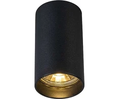 Lubinis šviestuvas Lampa sufitowa Zumaline TUBA SL1 Juodas SPOT 92680 1*GU10/MAX 50W ALUMINIUM FULL Juodas