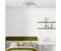 Lubinis šviestuvas Lampa sufitowa Zumaline Zuma Line Focus MX4020-1-DWD plafon lampa sufitowa designerski koło 1x42W LED 3000K/5700K balta/multikolor