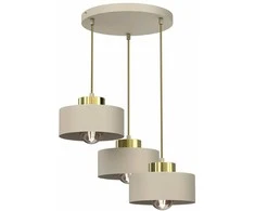 Luminex Marti 9932 juostinis lubinis šviestuvas 3x15W E27 baltas/auksinis