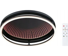 Lubinis šviestuvas Paulmann Lubinis šviestuvas SPACEGLOW ONE LED 3D DIM RGB vaivorykštės spalvos 38W 3900lm 3000-6500K nuotolinio valdymo pultas 230V matinė juoda / metalinis