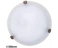 Lubinis šviestuvas Rabalux Plafond Lubinis šviestuvas Rabalux Alabastro / Duna 1x60W E27 balta / ruda 3203