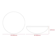 Lubinis šviestuvas Standart LED PLAFONDAS CMLED-322A-90W 100CM