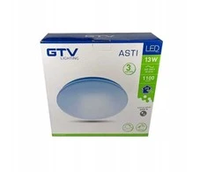 Lubinis šviestuvas su mikrobangų judesio jutikliu ASTI-D13 LED 13W GTV 1100lm 4000K AC220-240V IP44 O254mm pritemdyta balta LD-ASTID13-NW-00