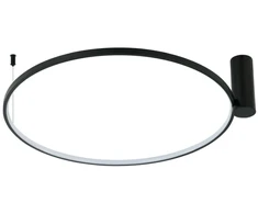 Lubinis šviestuvas Šviestuvas lubinis Light Prestige LED RING 50W juoda CCT